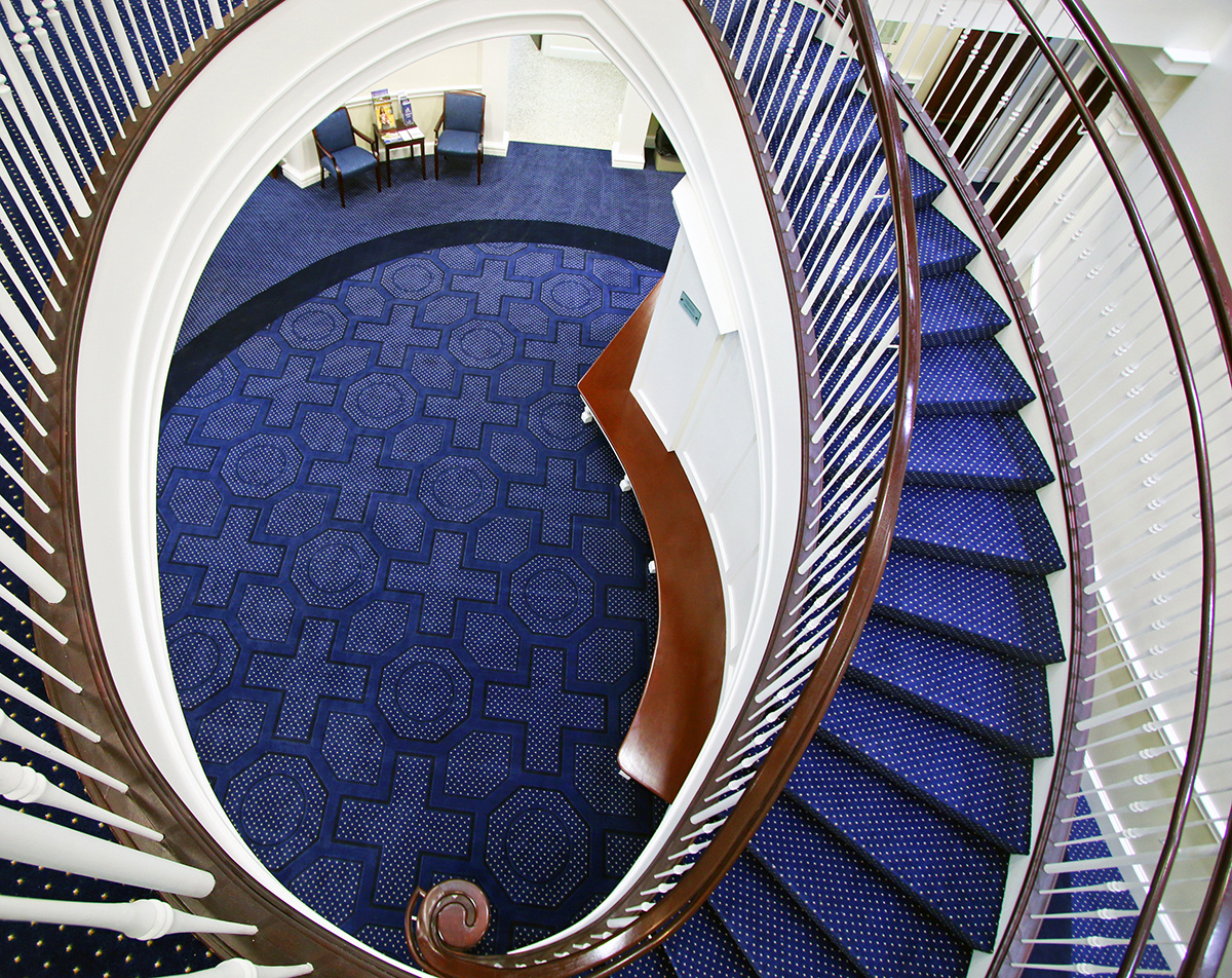 Blue Floor Staircase