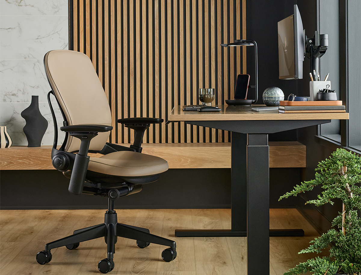 Brown Desk with Chair (1)